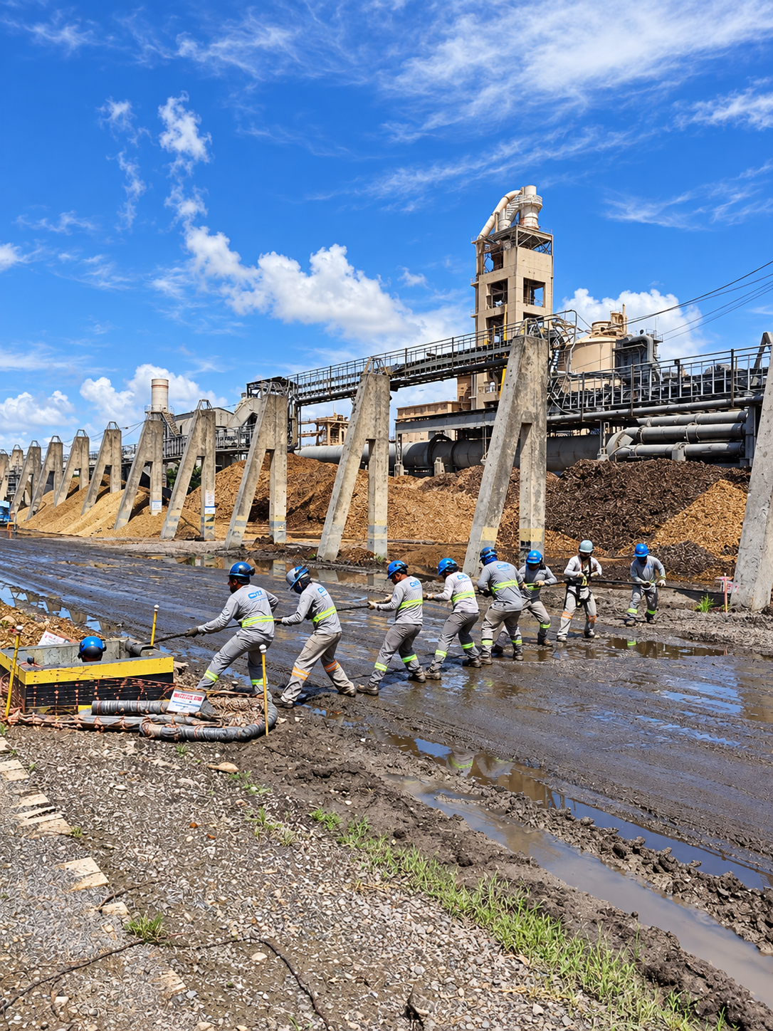 Equipa CCR em Obra